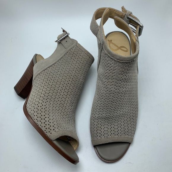 Sam Edelman Shoes - Sam Edelman Henri Perforated Stacked Block Heels